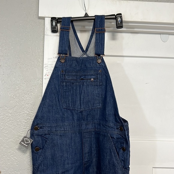 NWT PATAGONIA STEEL FORGE BLUE DEMIN BIB OVERALLS XS - Picture 2 of 16